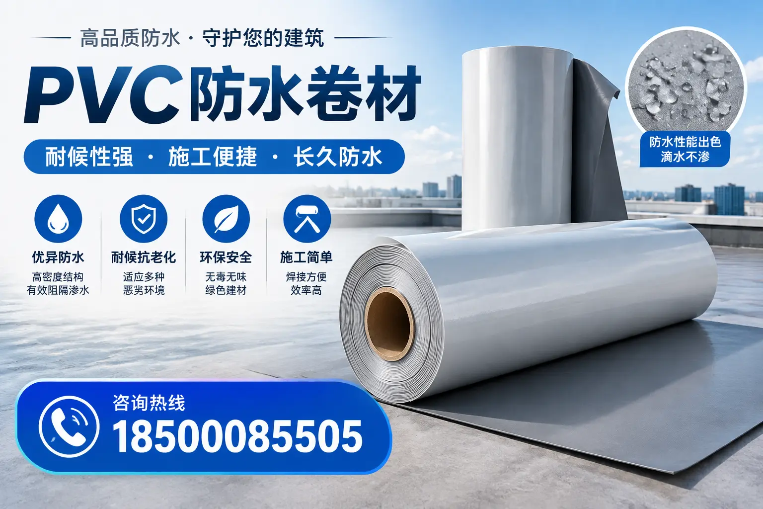 pvc防水卷材在娄底的行业应用前景分析